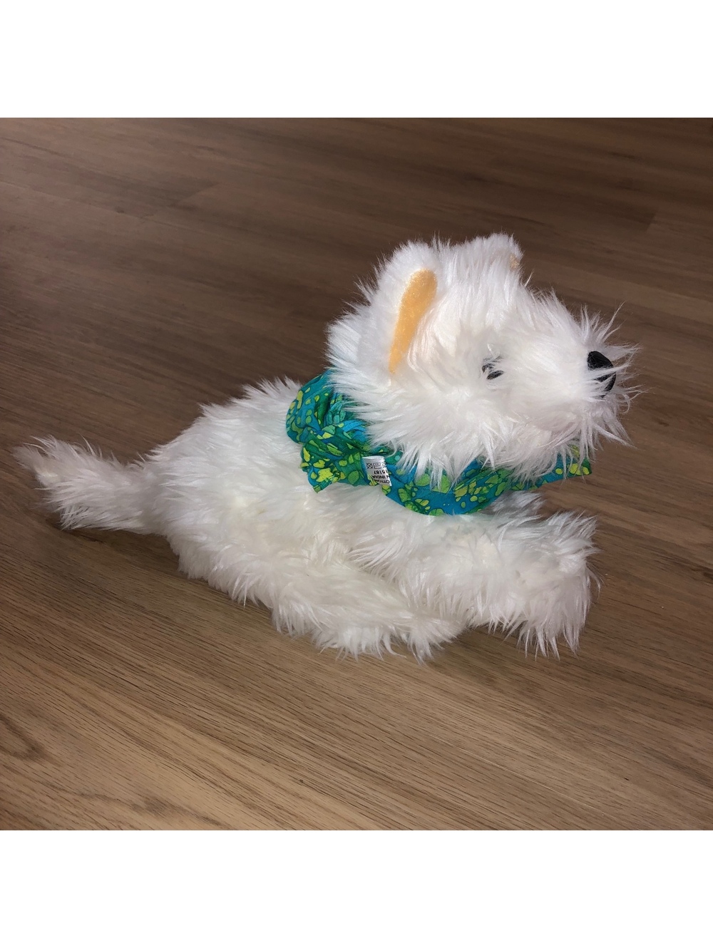 TOYS R US ANIMAL ALLEY WEST HIGHLAND WESTIE TERRIER WHITE SHAGGY PUPPY DOG PLUSH